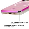thumbnail image 4 of LuMee Halo Light Up Selfie Case for Apple iPhone 13 Pro Max - Hot Pink Voltage, 4 of 8