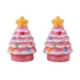 thumbnail image 4 of Mr. Christmas Nostalgic Ceramic Tree Salt & Pepper Shakers - Pink, 4 of 5