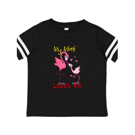 

Inktastic My Mimi Loves Me Flamingo Gift Toddler Boy or Toddler Girl T-Shirt