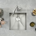 thumbnail image 3 of Quatrus R0 17" Stainless Steel Undermount Bar Sink, 3 of 4