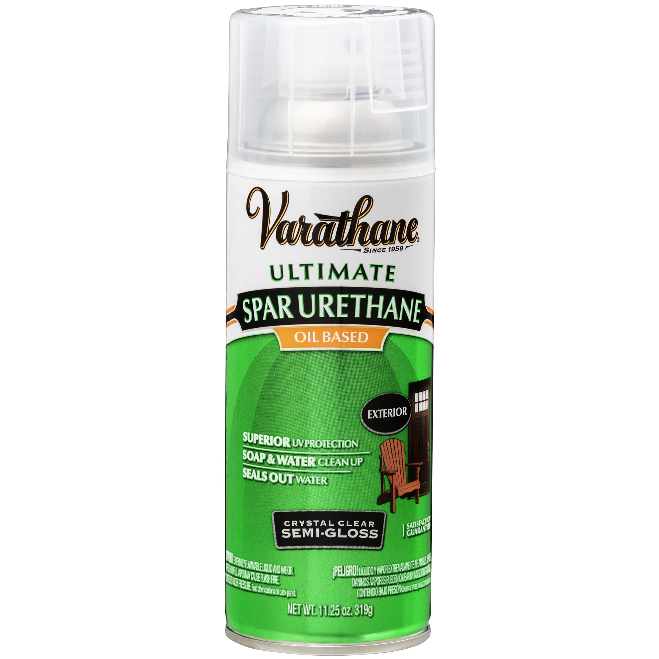 6 Pack, Semi-Gloss Clear, Varathane Exterior Wood Ultimate Spar Urethane Oil-Based-340408, 11.25 Oz Aerosol Spray