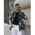 thumbnail image 3 of Camisa hawaiana para hombre, camisa de verano, camisa informal con estampado floral, camisa de playa para vacaciones, 3 of 6