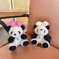 thumbnail image 6 of Yokua Aesthetic Hair Scrunchies Women Hair Ties Party Headwear Plush Panda Hairband, 6 of 19
