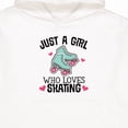 thumbnail image 3 of Inktastic Just a Girl Who Loves Skating Youth Hoodie Sweatshirt, 3 of 4
