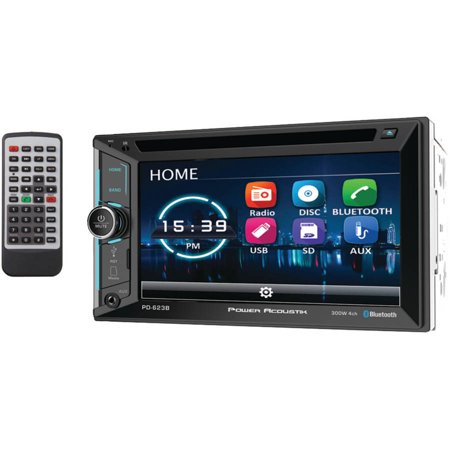 Power Acoustik 6.2-In LCD Double-Din Receiver with DVD, GPS and Bluetooth