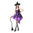 thumbnail image 6 of 2025 Halloween Witch Costume Women, Sexy Witch Costumes for Women Halloween Fancy Dress Witch Dress Sexy Halloween Costume Woman Purple XL, 6 of 7