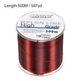 thumbnail image 2 of Uxcell 547Yard 17Lb Fluorocarbon Coated Monofilament Nylon Fishing Line Wine Red, 2 of 7