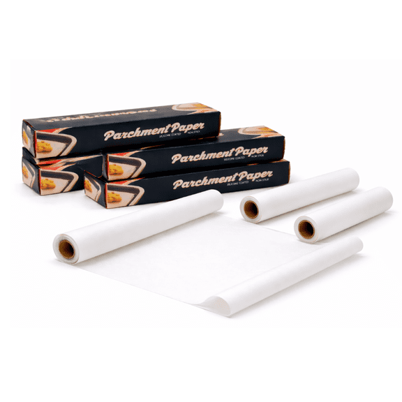18 in x 50 ft Premium Parchment Paper Roll, Non-Stick Silicone-Coated Baking Paper for Oven, Air Fryer, Cookies, Cakes and Pizza - 1 Pack