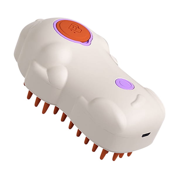 Peine En Spray para Mascotas, para Perros y Gatos | Cepillo Depilatorio con Un Solo Botón | Peine Masajeador con Puntas Suaves y Redondeadas | Reduce La Caída Del Pelo | Diseño Ergonómico Antiarañazo