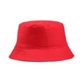 thumbnail image 2 of Miyuadkai Bucket Hats Cap Outdoors Wild Fisherman Women Fashion Unisex Sun Men Hat Baseball Caps Accessory Red, 2 of 5