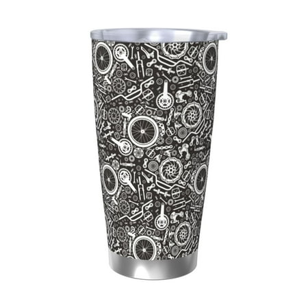 

Lukts Bicycles Parts for 20OZ Car Cup Stainless Steel Direct Drinking Straw Thermos Cup Suitable for Office Travel and Car-Without Straw