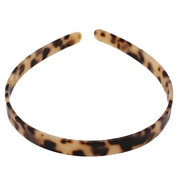 Topbathy Leopard Hair Hoop Made of Acetic Acid Material Wide Cloth Headband for Daily Decor and Photography