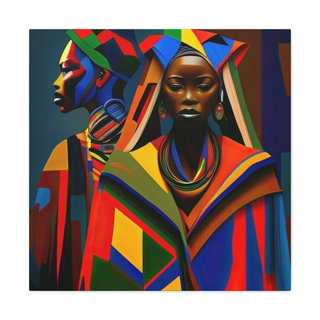 

Barbara J Colorful World K 24” x 24” Cotton Canvas Wall Decor Digital Print