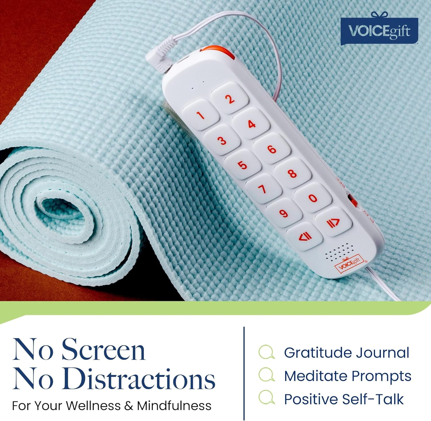 VoiceGift PLAY™ Screen-Free Voice Recorder and Audio Playback Device for Adults