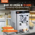 thumbnail image 2 of VEVOR Machine Commerciale à Crème Glacée, Rendement de 12 L/H, Portion Dure de Comptoir à Saveur Unique de 1713 W, Acier Inoxydable, 2 of 9