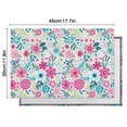thumbnail image 5 of Pioneer Flower Floral Print Pattern Summer Placemats Table Placemats Set Of 6-Linen Kitchen Washable Placemats Table Mats 12x18 Inch Non-Slip Heat Resistant, 5 of 5