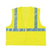 Anchor Bi-V245 Mesh Class 2 Vests Cls 2 Ansi Mesh W/2'' Silver Tape & Zipper: 101-75259 - cls 2 ansi mesh w/2'' silver tape/zip hi vis