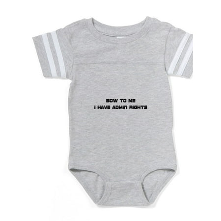 

CafePress - Admin Rights - Cute Infant Baby Football Bodysuit