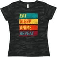 thumbnail image 3 of Inktastic Eat Sleep Anime Repeat Women's T-Shirt, 3 of 5