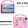 thumbnail image 2 of ELEHOLD DIY New Design Case for iPad Pro 11 inch (M4) 2024,iPad Air 11 inch (M2) 2024 Kids Friendly Cartoon Shock Proof EVA Foam Case Kickstand Cover,Pink, 2 of 5