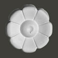 thumbnail image 2 of Rosette Applique Medallion White Urethane Decorative Flower | Renovator's Supply, 2 of 2