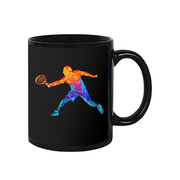 Colorful Tennis Player Shape Mug Unisex's -Image by Shutterstock