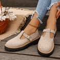 thumbnail image 2 of IEMIEMIEM Women's Mary Janes Shoes Leopard Print Faux Leather Oxford Flats Chunky Low Heels Platform Sewing Retro Classics Round Toe Ankle Strap 7 wide, 2 of 9