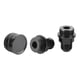 thumbnail image 5 of Rear Block Breather Fittings Plug M28 to 10AN Adapter Accessory Fit for Honda B16 B18CBlack, 5 of 9