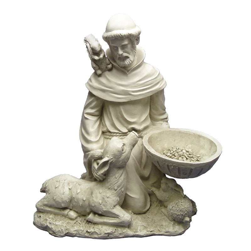 Design Toscano St. Francis Feeds the Animals Garden Statue by Design Toscano