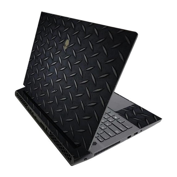MightySkins ALWM17R320-Black Diamond Plate Skin for Alienware M17 R3 2020 & M17 R4 2021 - Black Diamond Plate