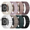 thumbnail image 1 of Bandas para Apple Watch Knossen, elásticas, solo Loop, paquete de 8 unidades, nailon, 1 of 6