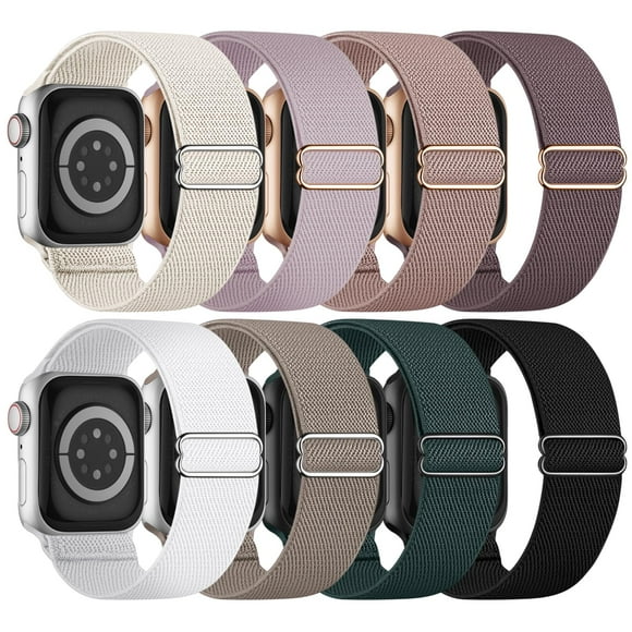 Bandas para Apple Watch Knossen, elásticas, solo Loop, paquete de 8 unidades, nailon