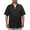 Black, variant on Men's Scrub Jacket Zip Front Short Sleeve