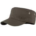 thumbnail image 2 of Fashion Men Solid Color Flat Peaked Cap Outdoor Sun Protection Baseball Hat, 2 of 8