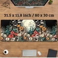 thumbnail image 3 of Cute Watercolor Floral Desk Pad Mouse Pad Full Moon Daisy Desk Mat XL Large Extended Anime Gaming Mousepad 31.5''''x11.8'''', Aesthetics Women Office Decor Matt Keyboard Mouse Mat with Stitched Edges, 3 of 6
