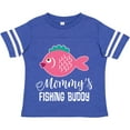 thumbnail image 3 of Inktastic Mommys Fishing Buddy Girls Girls Toddler T-Shirt, 3 of 5