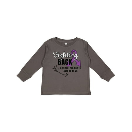 

Inktastic Cystic Fibrosis Awareness Fighting Back with Arrow Boys or Girls Long Sleeve Toddler T-Shirt