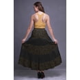 thumbnail image 4 of Bimba Women Skirts Long Bohemian Gypsy 5 Tier Cotton Printed Long Skirts, 4 of 5