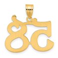 thumbnail image 5 of Diamond2Deal Mother's Day Gift 14K Yellow Gold Polished Number 58 Pendant for Women, 5 of 6