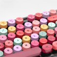 thumbnail image 2 of Inteprter Juego de teclado y ratón para juegos inalámbricos USB redondos de mezcla de colores de 2,4 GHz de teclado y ratón de colores desmontable Electrónica No.1, 2 of 6