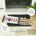 thumbnail image 2 of Evergreen Home Pawprint Sassafras Indoor Outdoor Switch Doormat 10"x1'10" Red, 2 of 4