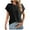 Black-01, variant on Mittory Womens Short Sleeve T Shirts Summer Side Ruched Crew Neck Dressy Casual Tops Basic Trendy Tees