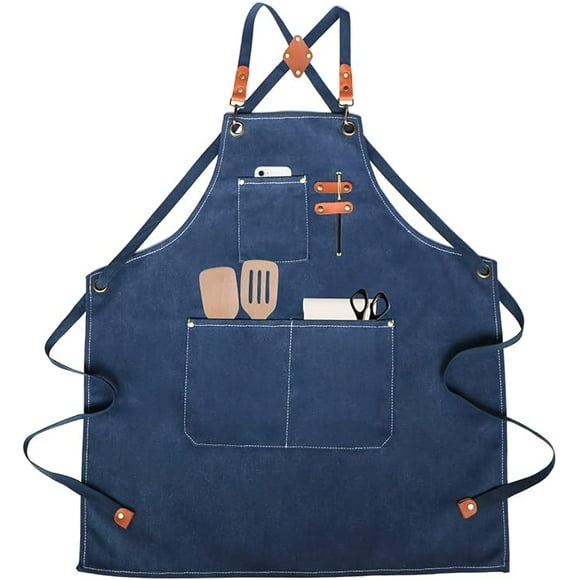 Kitchen Apron, Work Apron, Barbecue Apron, for Barbecue, Restaurant, Garden, Barbecue, Cafe