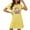 #117-Yellow, variant on Censtreet Women's Oversized Short Nightgown Fashion Chest Print Short Sleeve Nightdress