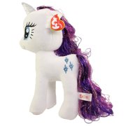 Angle View: Ty Beanie Sparkle 16” My Little Pony Plush Rarity Unicorn MLP Toy Stuffed Animal For Kids Toddler Boy Girl Adult Unicorn Party Supplies