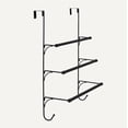 thumbnail image 3 of Over the Door Towel Rack with hooks, 19.3W x 6.6D x 24.8H inch, Black, 3 of 6