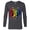 Charcoal Heather, variant on Marvel Avengers Christmas Family Trip Merry & Bright Sister - Long Sleeve T-Shirt for Men - Customized-White