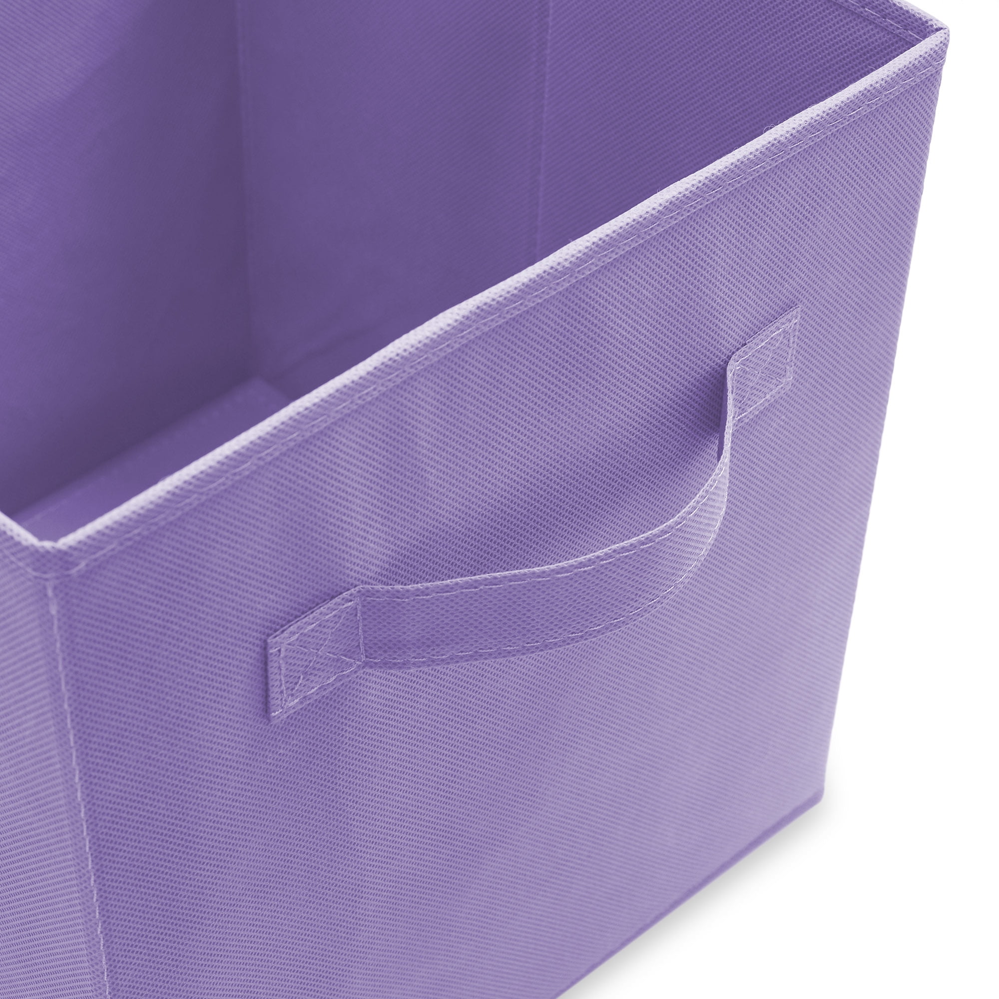 Casafield Set of 12 Fabric Storage Cube Bins, Multicolor - 11" Collapsible Foldable Cloth Baskets for Shelves and Cubby Organizers