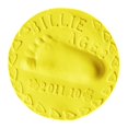 thumbnail image 1 of Adorno Artesanal Salvador Arcilla de secado al aire Estampado de huellas de manos Amarillo, 1 of 9