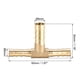 thumbnail image 2 of Conector de manguera de latón de 6mm x 8mm x 6mm, conector en T de 3 vías, para aire, agua, combustible, gas, 3 piezas, 6mm x 8mm x 6mm, 2 of 3